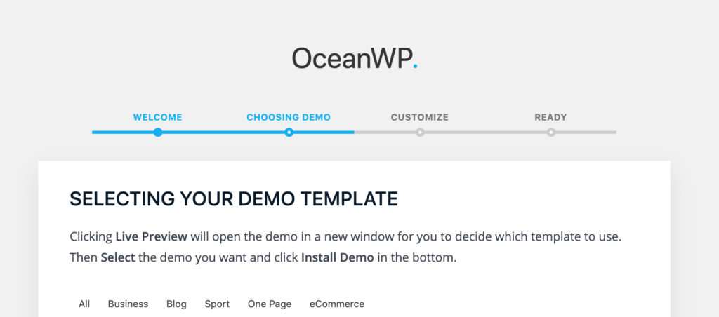 Free WordPress Theme Demo budget