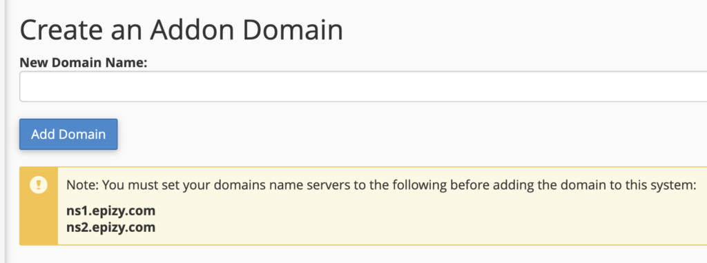 Infinity Free Add on Domain